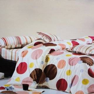   Bedding   [Baby Pink] 100% Cotton 4PC Duvet Cover Set (Queen Size