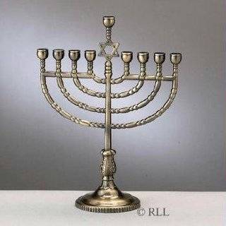  Solid Brass Menorah Made in Israel 