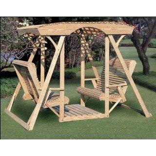  Treated Pine Old Homestead Face to Face Swing Patio, Lawn 