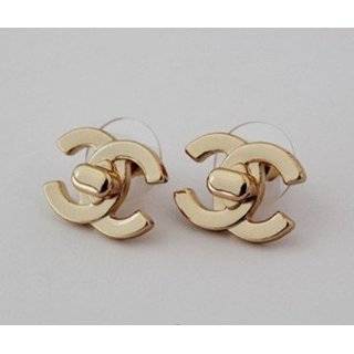   CC double C GOLD STUDD Earrings,light weight , size / medium size