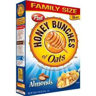 Honey Bunches of Oats with Almonds, 14.5 Ounce Boxes (Pack of 4)