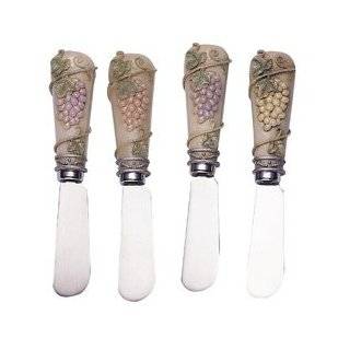   Boston Warehouse Wine and Cheese Spreader, Set of 4