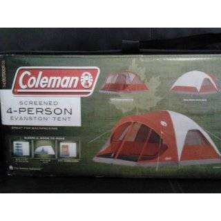 Coleman 4 Person Evanston Tent with Screened Porch Canopy 9 Ft x 7 Ft 