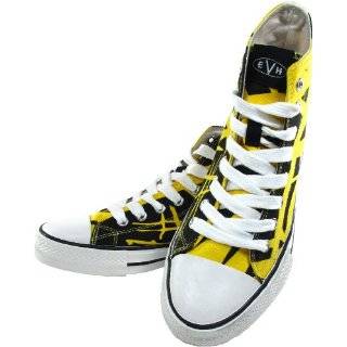 Eddie Van Halen EVH Yellow/Black / White Combo Hi Top Sneaker   More 