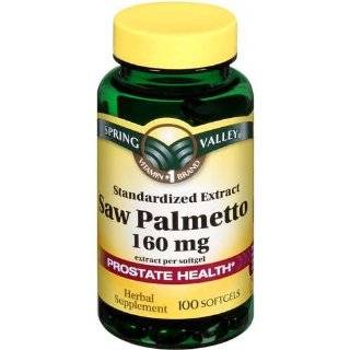Spring Valley   Saw Palmetto 160 mg Standardized Extract, 100 Softgels