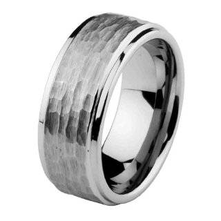   COMFORT FIT Hammered Wedding Band Ring for Men and Women (Size 6