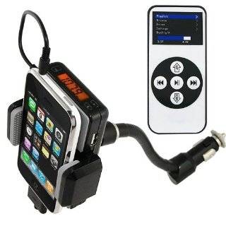 FM Transmitter Car Charger and Mount Compatible with Apple iPod 
