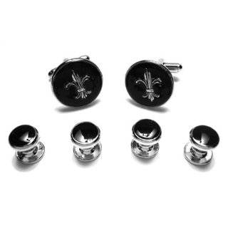    Bandana Pirate Skull Tuxedo Studs and Cufflink Set Jewelry