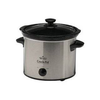 Rival 2 Quart Slow Cooker, Stainless Steel Exterior, SC 200SS