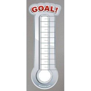  Erase Goal Thermometer Approx 4 Feet Tall   Sales, Fundraisers, Goal 
