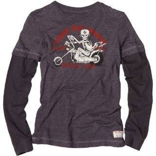 True Religion Boys 8 20 Long Sleeve Two fer Bikers Graphic Tee