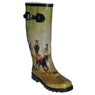 Itasca Misty Pony 3D Horse Waterproof Rubber Boot Womens