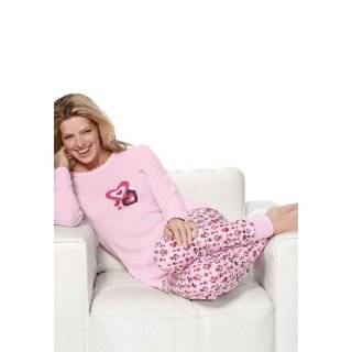  Gray Striped Smile Thermal Pajamas for Juniors Clothing