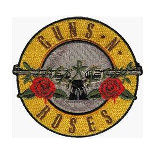 Guns N Roses   Round Logo with Roses & Pistols   Embroidered Iron On 