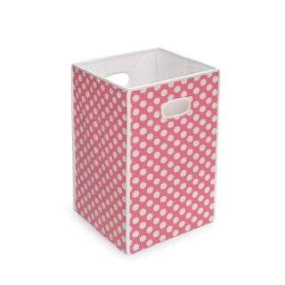 Badger Basket Folding Hamper / Storage Bin, Pink