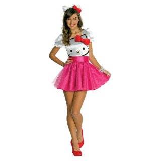 Hello Kitty Hello Kitty Tutu Dress Teen Costume (As Shown;One Size)