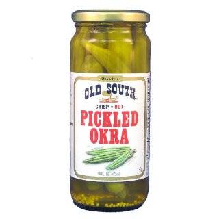 TABASCO Spicy Pickled Okra 12 oz. jar  Grocery & Gourmet 