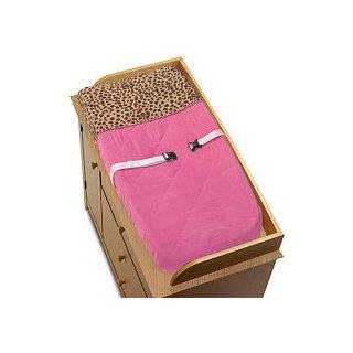  Cheetah Girl Pink and Brown Baby Bedding 9pc Crib Set 