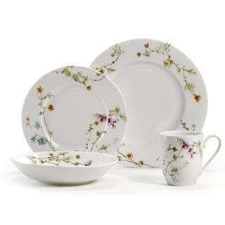 Vera Wang China Floral Leaf 4 Pc Place Setting