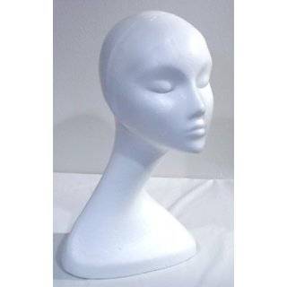 White Styrofoam Swan Neck Mannequin 15h