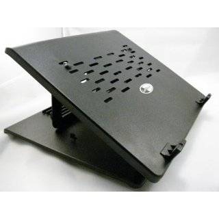 LapWorks Swiveling Notebook Stand Black with two Fans & 4 Port USB Hub 