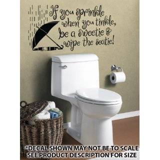   Sprinkle When You Tinkle Wall Décor Sticker Vinyl Decal   Bathroom