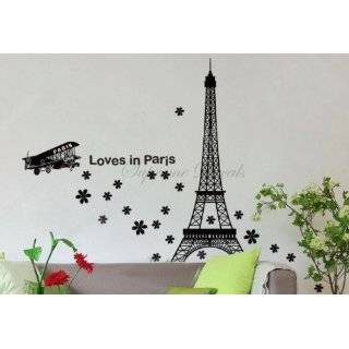 Made in US   Free Custom Color   Free Squeegee  Eiffel tower (Loves in 