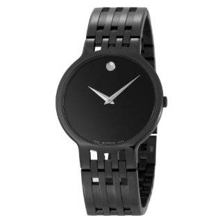  Movado Mens 606307 Sapphire PVD Black PVD Bracelet Black Dial Watch
