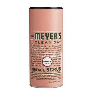 Mrs. Meyers Clean Day Surface Scrub, Geranium, 11 Ounce Cans (Pack of 
