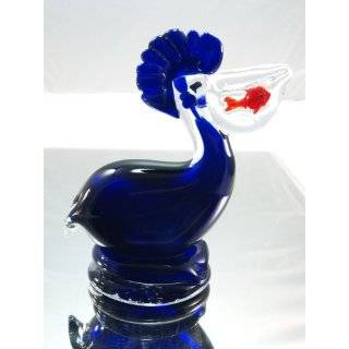 Murano Design Glass Art Purple Pelican Sculpture PP 032 / K 040