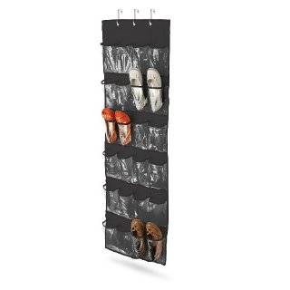   Do SFT 01249 Over The Door Clear Shoe Organizer / Storage Rack, Black
