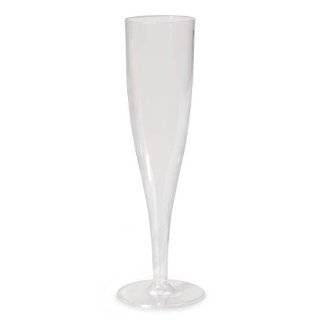  Plastic Champagne Flute 7 Oz. 4/Pkg Clear Arts, Crafts 