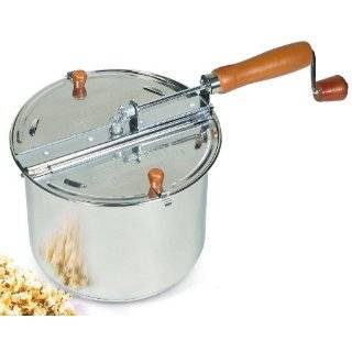 Cook N Home 6.5 Quart Stainless Steel Popcorn Popper Stovetop