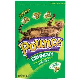 Pounce Crunchy with Tarter and Plaque Control Catnip Flavor, 4.5 Ounce 