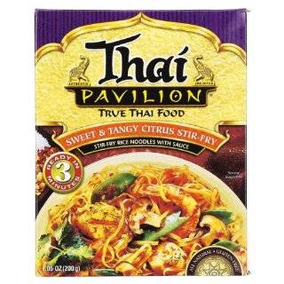 Thai Pavilion Peanut Satay Simmer Sauce with Noodles, 6.7 Ounce Boxes 