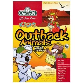 OrgraN Outback Animals Vanilla Cookies, 6.2 Ounce Boxes (Pack of 8)