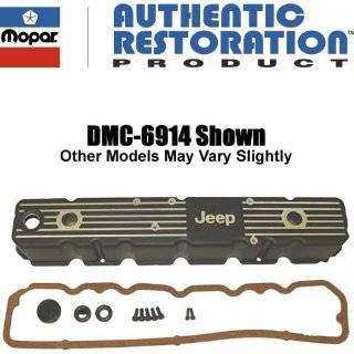   Jeep 199 232 258 Straight/Inline 6 Cylinder Steel Valve Cover   Chrome